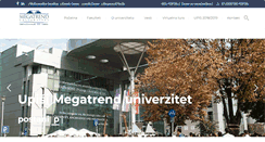 Desktop Screenshot of megatrend.edu.rs